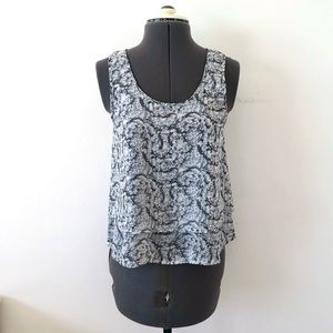 Frenchi abstract print tank top size XS